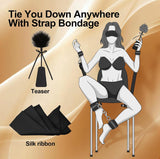 Load image into Gallery viewer, Isexse 7-Piece BDSM Bondage Kit – Adjustable Collar, Cuffs, Blindfold &amp; Door Swing for Couples