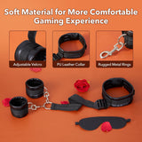 Load image into Gallery viewer, Isexse BDSM Bondage Kit – Adjustable Cuffs, Collar, Eye Mask &amp; Straps for Couples